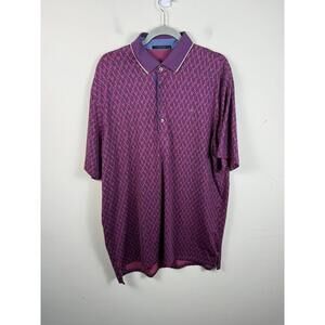 Greyson Polo Shirt XL All Over Print Snakes Performance Golf Sports Red